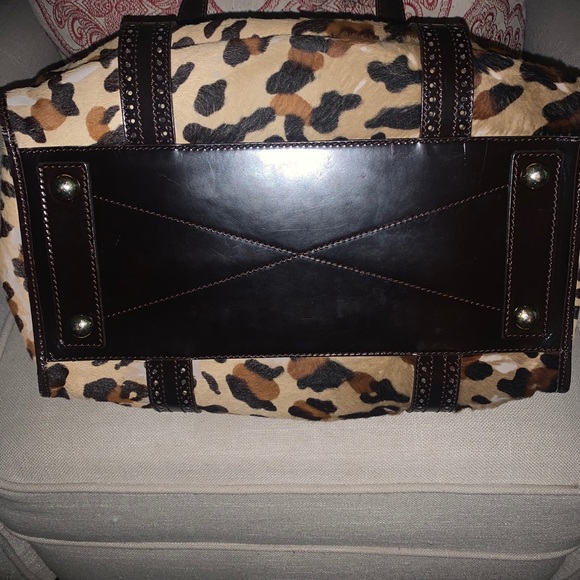 VINTAGE CELINE PONY HAIR LEOPARD PURSE - Picture 6 of 14